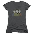 thumbnail image 1 of Star Trek Dig It Junior Women's V-Neck T-Shirt Charcoal, 1 of 1