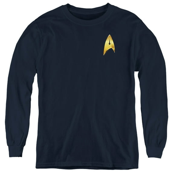 Star Trek Discovery - Command Badge - Youth Long Sleeve Shirt - Medium