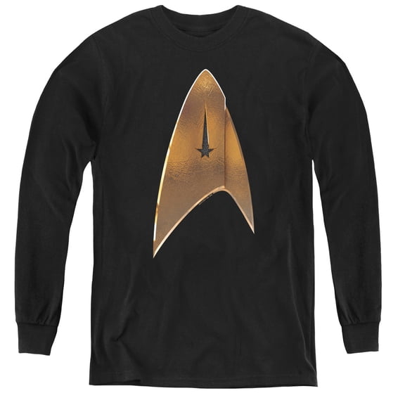 Star Trek Discovery - Command Shield - Youth Long Sleeve Shirt - Small
