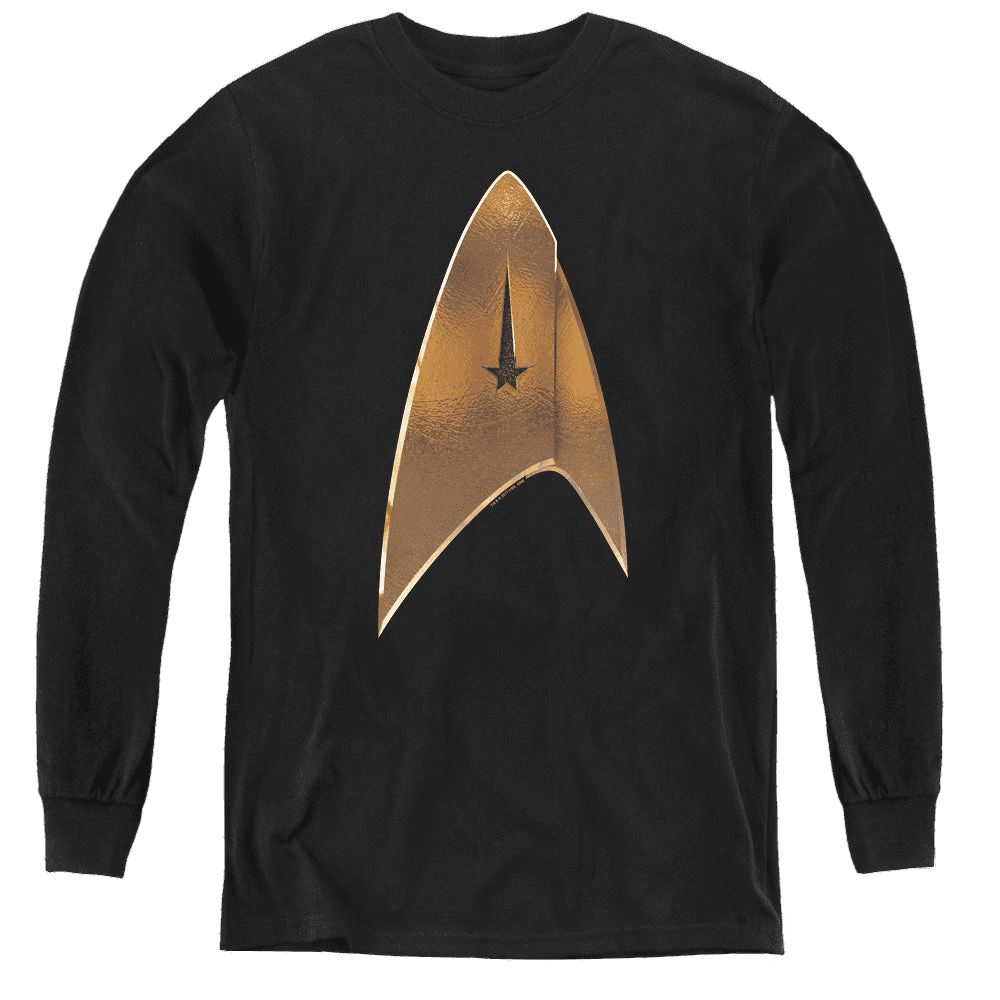 Star Trek Discovery Command Shield Youth Long Sleeve TShirt