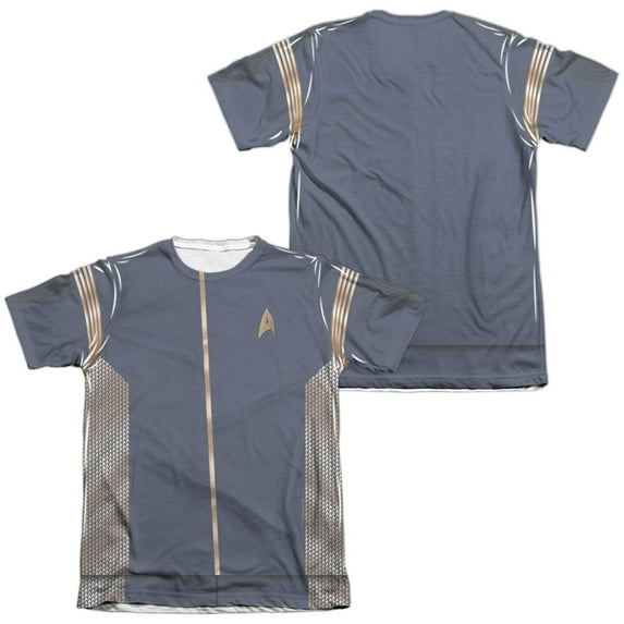 Star Trek Discovery - Command Uniform (Front/Back Print) - Short Sleeve Shirt - Large