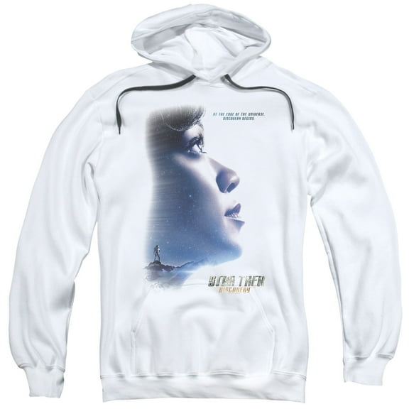 Star Trek Discovery Discovery Begins Adult Pullover Hoodie Sweatshirt White