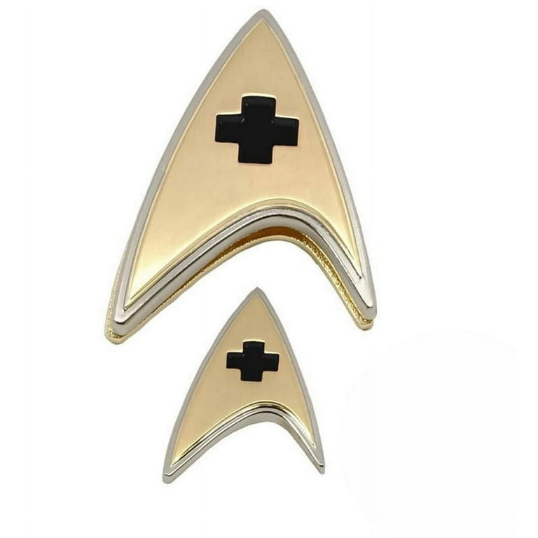 Star Trek Discovery Enterprise Medical Badge and Pin Set