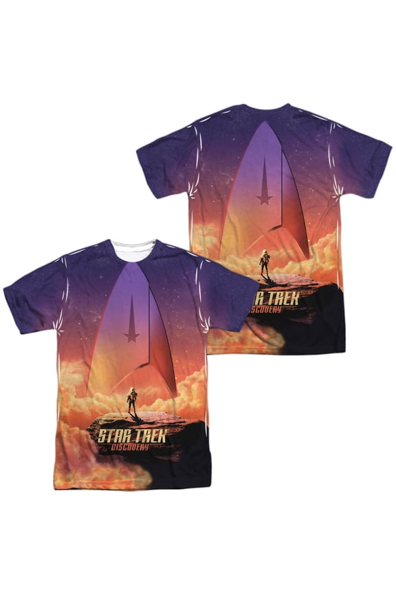 Discovery Explore Unisex Adult Sublimated Costume T Shirt (Front/Back), Medium Multicolor