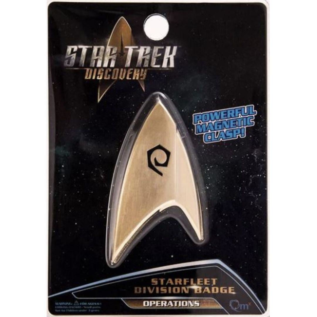 QUANTUM MECHANIX Star Trek: Discovery Magnetic Insignia Badge, Operations