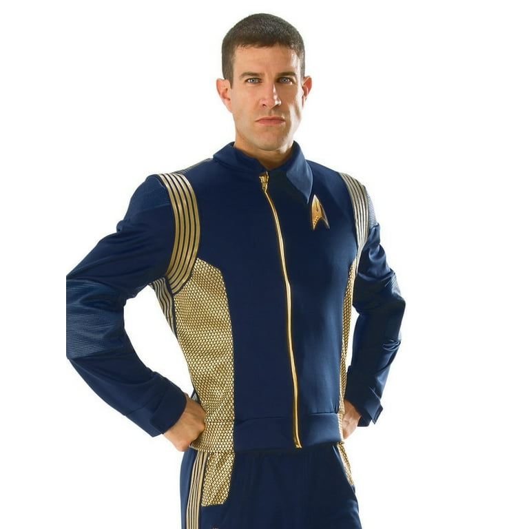 Star Trek Discovery Command Uniform Adult Blue Gold Star Trek Discovery Command Uniform Adult Blue Gold