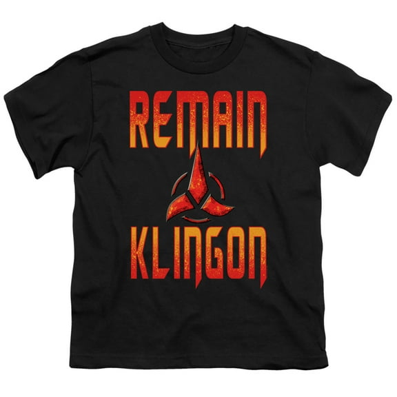 Star Trek Discovery - Remain Klingon - Youth Short Sleeve Shirt - Large