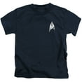 thumbnail image 1 of Star Trek Discovery Sciences Badge Youth 18/1 T-Shirt Navy, 1 of 1
