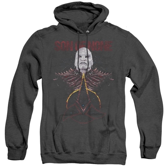 Star Trek Discovery Son Of None Adult Heather Hoodie Sweatshirt Black