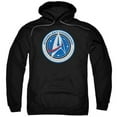 thumbnail image 1 of Star Trek Discovery & Starfleet Command Adult Pull-Over Hoodie, Black - 4X, 1 of 1
