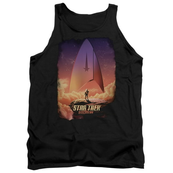 Star Trek Discovery The Explorer Adult Tank Top Black