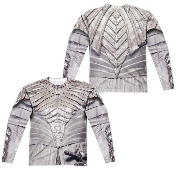 Star Trek Discovery - White Klingon Uniform (Front/Back Print) - Regular Fit Long Sleeve Shirt - Medium