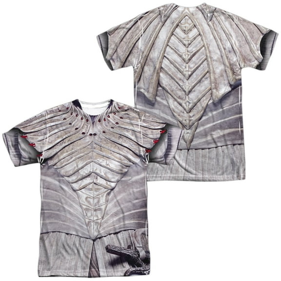 Star Trek Discovery White Klingon Uniform Unisex Adult Sublimated Costume T Shirt (Front/Back), Medium