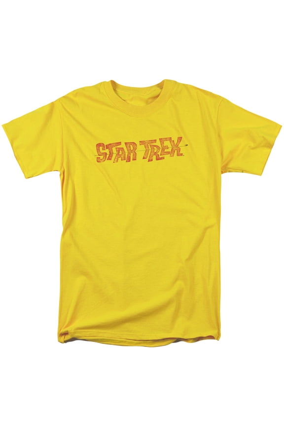 Star Trek Distressed Comic Logo Mens Short Sleeve Shirt