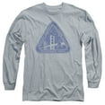thumbnail image 1 of Star Trek Distressed Logo Long Sleeve Adult 18/1 T-Shirt Athletic Heather, 1 of 1