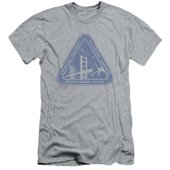 Star Trek - Distressed Logo - Slim Fit Short Sleeve Shirt - Small