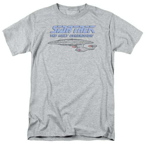 Star Trek Men's Distressed Tng T-shirt Large Grey