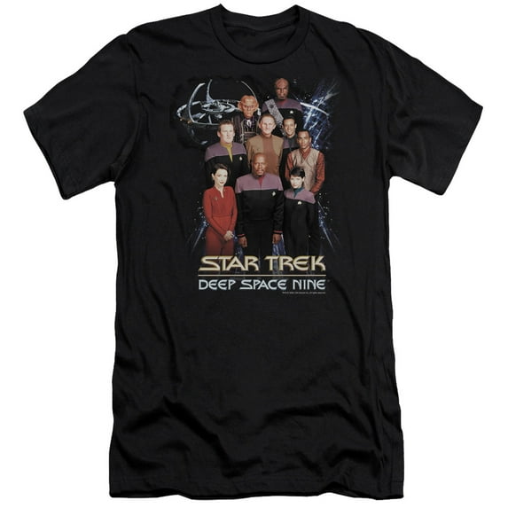 Star Trek Ds9 Crew Adult 30/1 T-Shirt Black