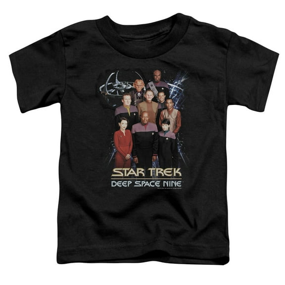 Star Trek Ds9 Crew Toddler T-Shirt Black
