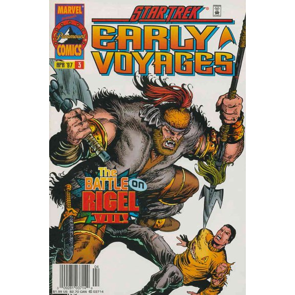 Star Trek: Early Voyages #3 (Newsstand) VF ; Marvel Comic Book