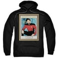thumbnail image 1 of Star Trek Employee Of Month Adult Pullover Hoodie Sweatshirt Black, 1 of 1