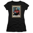 thumbnail image 1 of Star Trek Employee Of Month Junior Women's Sheer T-Shirt Black, 1 of 2