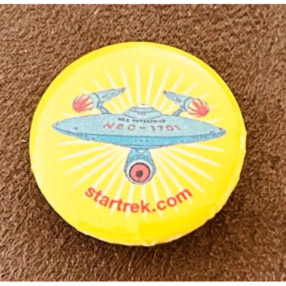 Star Trek Enterprise 2010 Comic-Con button or pin Animated Adventures