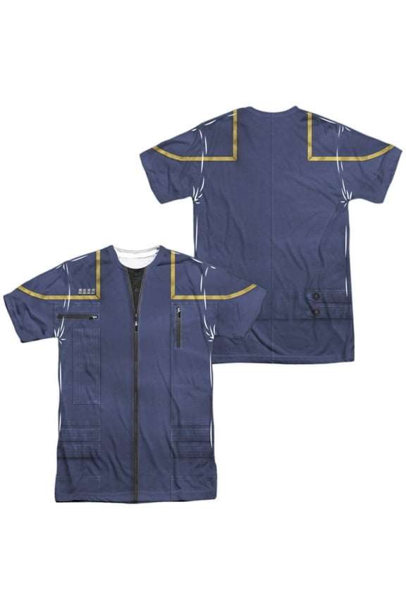 Enterprise Command Uniform Unisex Adult Sublimated Costume T Shirt (Front/Back), 3X-Large Multicolor