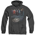 thumbnail image 1 of Star Trek Enterprise Crew Adult Heather Hoodie Sweatshirt Black, 1 of 1