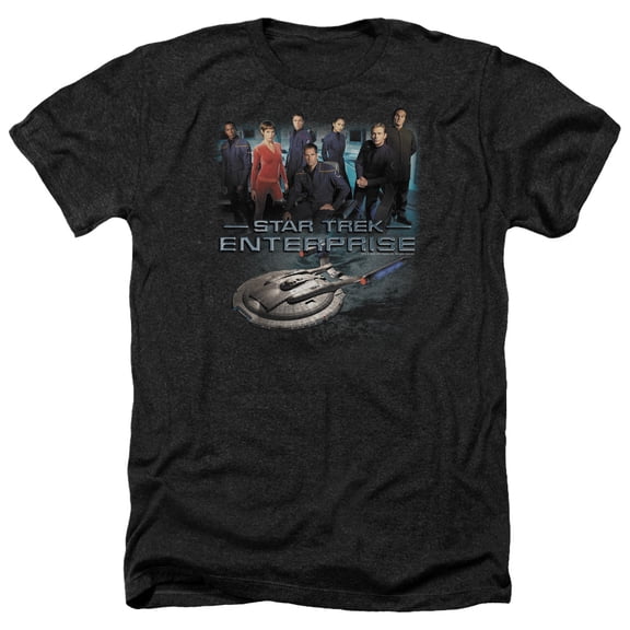 Star Trek - Enterprise Crew - Heather Short Sleeve Shirt - Small