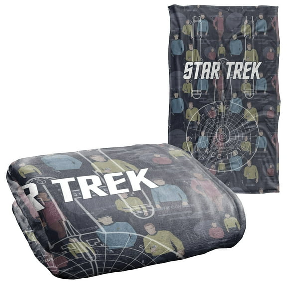 Star Trek Enterprise Crew Silky Touch Super Soft Throw Blanket 36" x 58"