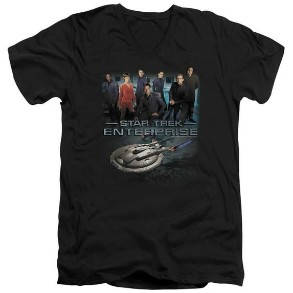 Star Trek - Enterprise Crew - Slim Fit V Neck Shirt - Medium