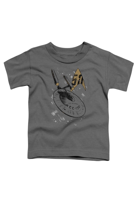 Star Trek Enterprise Dash Toddler T-Shirt Charcoal