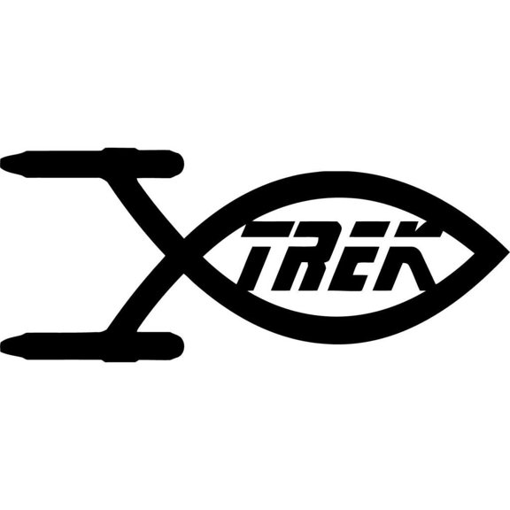 Star Trek Enterprise Decal Sticker | 5.5- Inches By 2.3 - Inches | Black Vinyl Decal