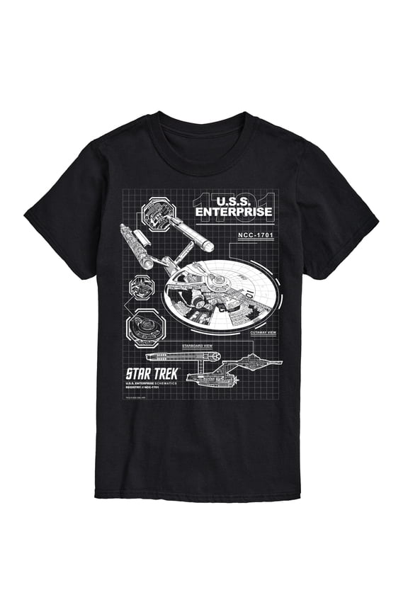 - Enterprise Diagram - Men's Short Sleeve Graphic T-Shirt