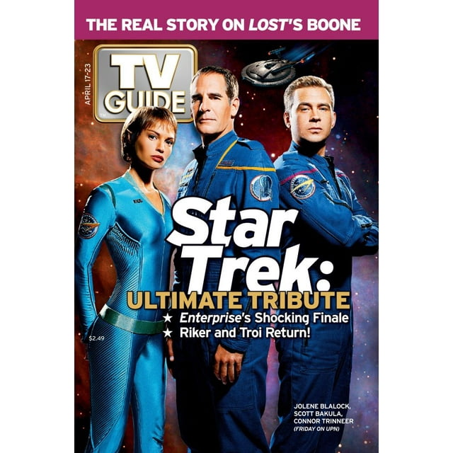 Star Trek: Enterprise, From Left: Jolene Blalock, Scott Bakula, And Connor Trinneer, Tv Guide ...
