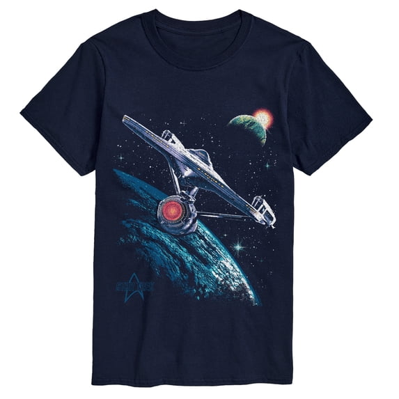 Star Trek - Enterprise In Space - Men's Short Sleeve Graphic T-Shirt