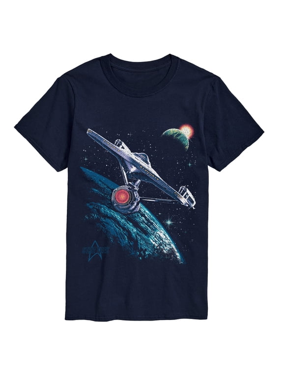 - Enterprise In Space Men's Short Sleeve Graphic T-Shirt