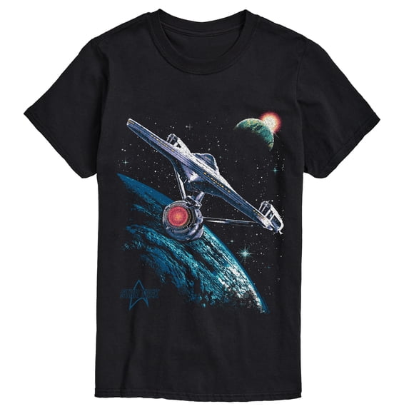 Star Trek - Enterprise In Space - Men's Short Sleeve Graphic T-Shirt