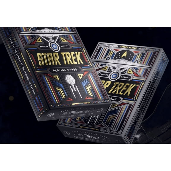Star Trek (Enterprise, Kirk, Spock, Scot) Light Playing Cards by Theory 11