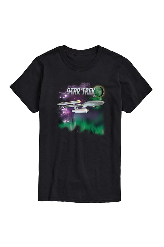 - Enterprise Northern Lights - Men's Short Sleeve Graphic T-Shirt