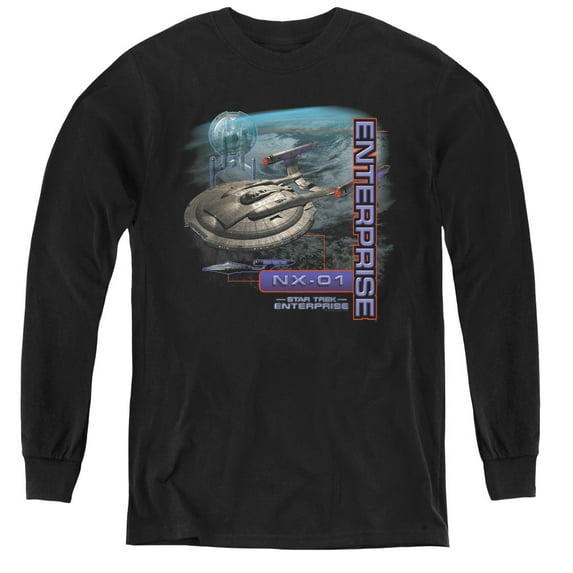 Star Trek - Enterprise Nx 01 - Youth Long Sleeve Shirt - Large