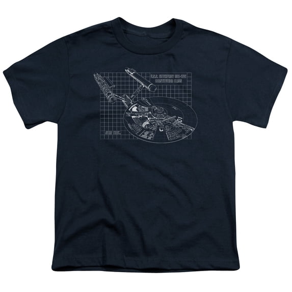 Star Trek - Enterprise Prints - Youth Short Sleeve Shirt - Small