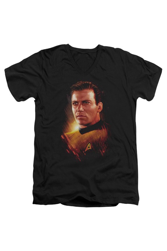 Star Trek - Epic Kirk - Slim Fit V Neck Shirt - X-Large
