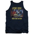 thumbnail image 1 of Star Trek Episode 71 Adult Tank Top Navy, 1 of 1