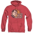 thumbnail image 1 of Star Trek Everything Adult Heather Hoodie Sweatshirt Red, 1 of 1