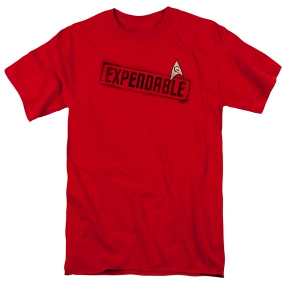 Star Trek Men's Expendable T-shirt XXX-Large Red
