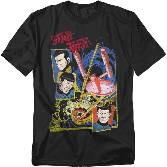 Star Trek Men's Eye Of The Storm T-shirt X-Large Black