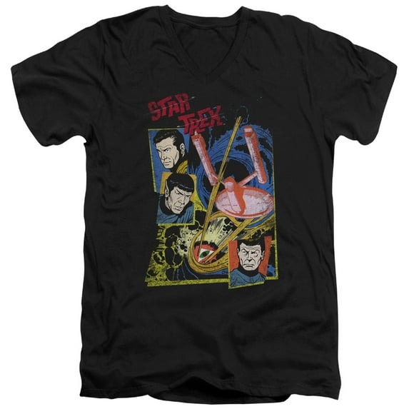 Star Trek - Eye Of The Storm - Slim Fit V Neck Shirt - Small
