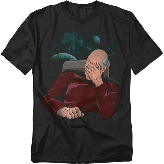 Star Trek Facepalm Officially Licensed Adult T-Shirt 5XL